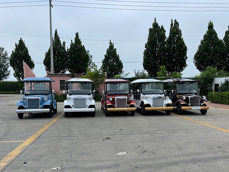 Vintage cars 3 rows of 8 seats